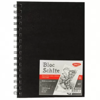 Sketchbook - bloc schite A5, 100g/mp, 80 file DACO BD510-1