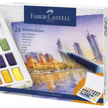 Acuarele 24 culori creative studio Faber-Castell-1