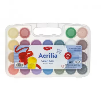 Culori acril 25 culori 20 ml Acrilia DACO CU325-2