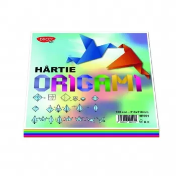 Hârtie origami 21x21cm 100/set DACO HR901-1