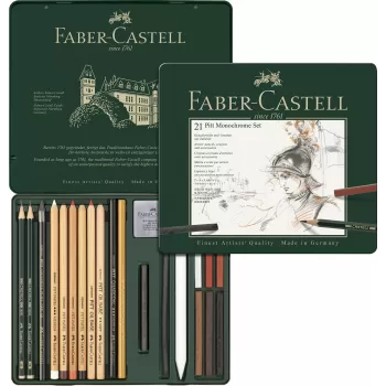 Set pitt monochrome 21 buc Faber-Castell-2
