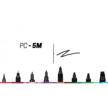 Markere Posca set 8 culori de baza, varf mediu 1.8-2.5 mm, PC-5M-2