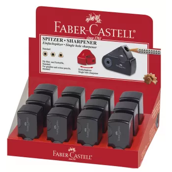 Ascutitoare plastic simpla sleeve-mini neagra Faber-Castell-3