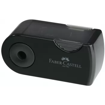 Ascutitoare plastic simpla sleeve-mini neagra Faber-Castell-2