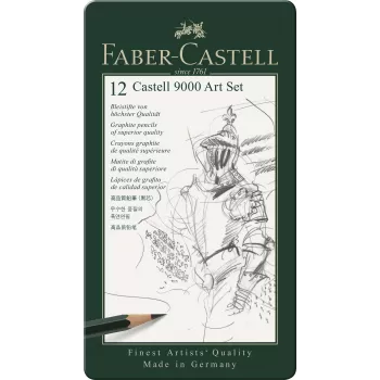 Set arta 12 buc creion grafit castell 9000 Faber-Castell-1