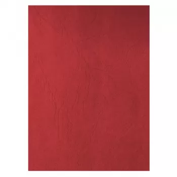 Coperta indosariere carton, imitatie piele, rosu, set 100 bucati Ecada-1