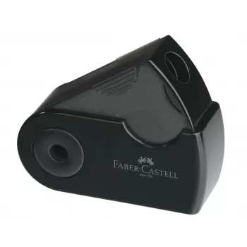 Ascutitoare plastic simpla sleeve-mini neagra Faber-Castell-1