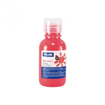 Tempera 125 ml, rosu coral FLUO,  Milan 034430-1