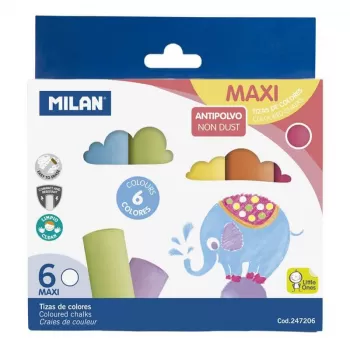 Creta colorata Maxi set 6 culori Milan-1