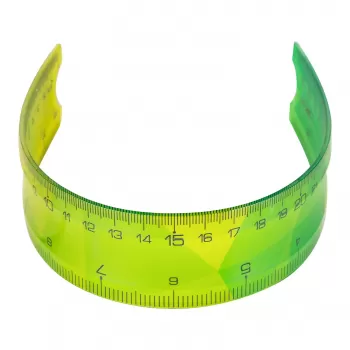 Rigla flexibila 30 cm, multicolora, Deli-2