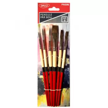 Set 6 pensule din păr de bou DACO PN596-1