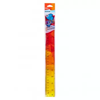 Rigla flexibila 30 cm, multicolora, Deli-4