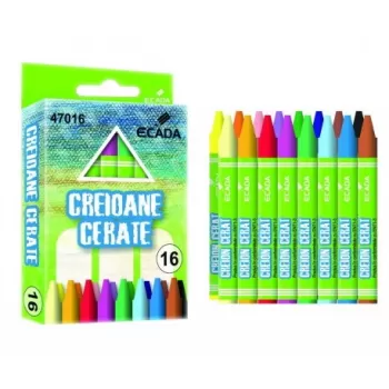Creion color 16 culori cerat ECADA-1