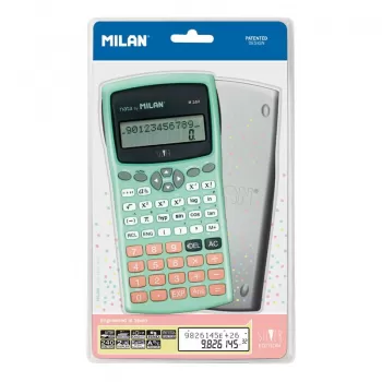 Calculator stiintific 10 DG, verde pastel, MILAN 159110SLBL-1