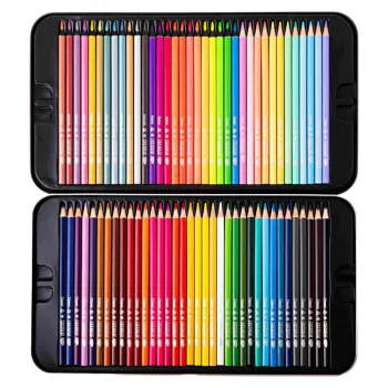 Set 72 creioane colorate in cutie metalica, Creionart Daco CC472-1