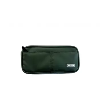 Penar borseta uni verde, 2 fermoare Ecada 786035V-1