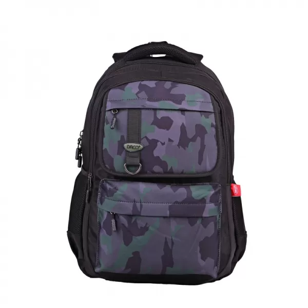 Ghiozdan scoala baieti, negru cu imprimeu camuflaj, 46 cm Daco GH4614-1-IMG-slider
