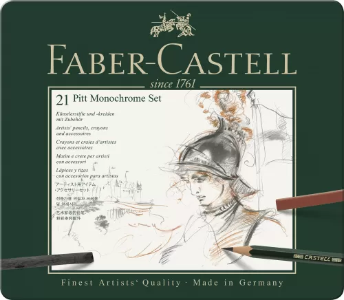 19-Set-pitt-monochrome-21-buc-Faber~Castell