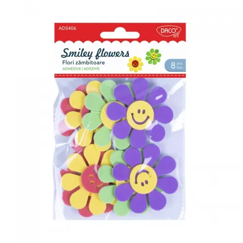 2-Accesorii-craft-–-flori-din-spuma-autoadeziva-AD406-“Flori-zambitoare”-DACO