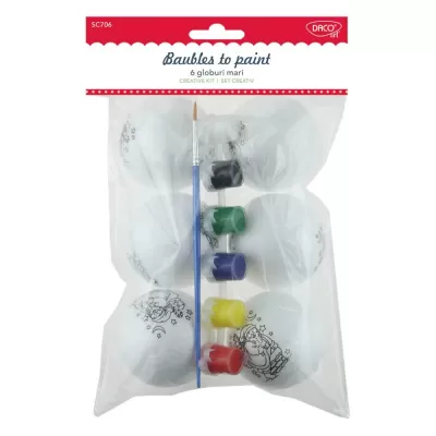 Set creativ - 6 globuri mari SC706 Daco-img