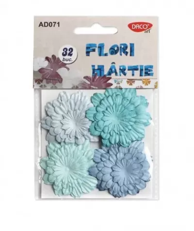 Flori de hartie albastre - accesorii craft - Daco AD071A-img
