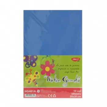Hârtie gumată 10 coli DACO albastru-1