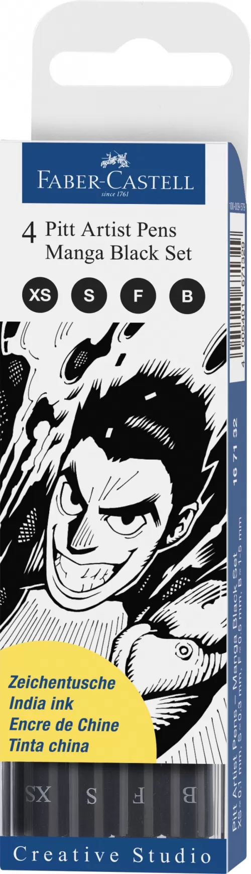 4-Pitt-artist-pen-manga-set-4-negru-Faber~Castell