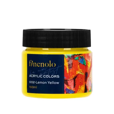 Culori acrilice 100 ml - Galben lamanie - Finenolo Deli-img