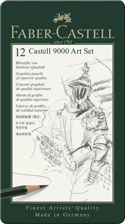 Set arta 12 buc creion grafit castell 9000 Faber-Castell-img