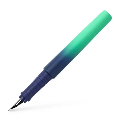 Stilou Faber-Castell Poly Pen, albastru-turcoaz, penita M-img