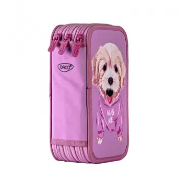 Penar fetite 3 compartimente, echipat cu 46 piese, catel Daco PE3040E-2