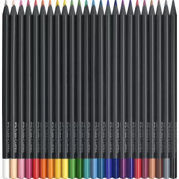 Creioane colorate 24 culori black edition Faber-Castell-3