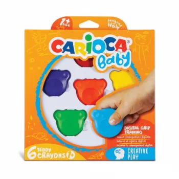 Creion cerat 6 culori Teddy CARIOCA-1