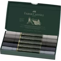 Set 5 markere solubile tonuri de gri a.durer Faber-Castell-2-IMG-slider-mobile