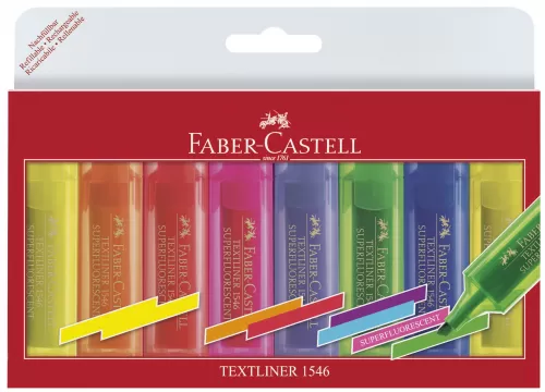 19-Textmarker-set-8-superfluorescent-1546-Faber~Castell