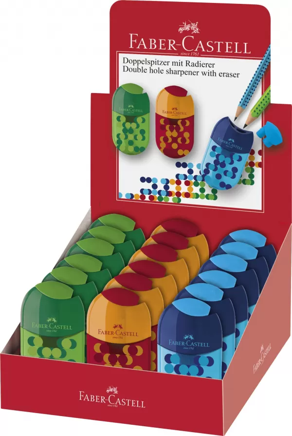 Ascutitoare cu radiera two tone cul asortate Faber-Castell-1-IMG-slider