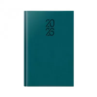 Agenda datata Herlitz Tucson, format A5, 352 pagini, albastru petrol-img