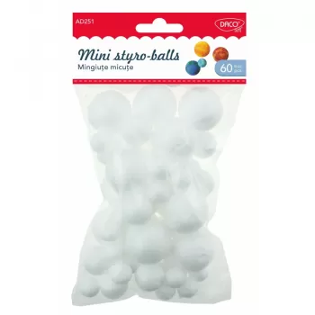 Accesorii craft - AD251 Mingiuţe micuţe poliestiren DACO-1