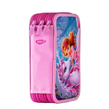 Penar fete si fetite, 3 compartimente, neechipat Unicorn Princess Daco PE3034-2