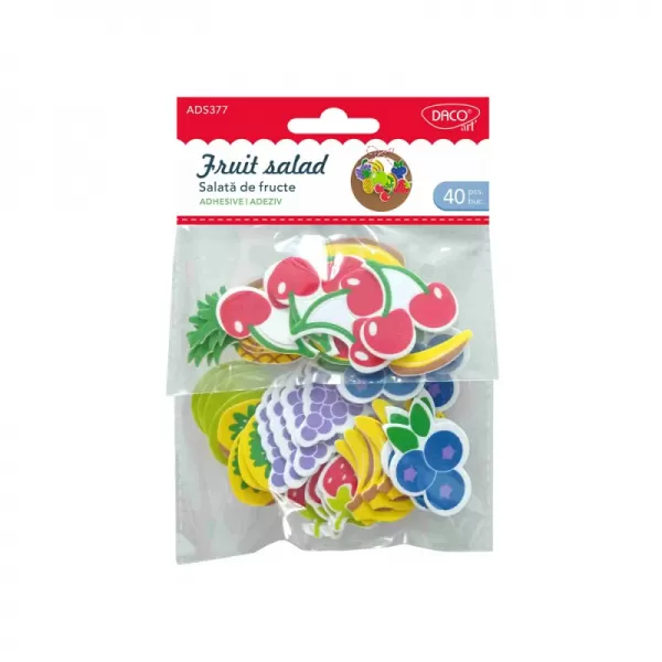 Accesorii craft - fructe spumă autoadezivă AD377 Salata de fructe DACO-1-IMG-slider