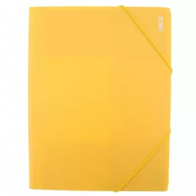 Mapa plastic cu elastic galbena Daco MP250G-img