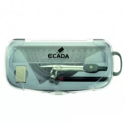Trusa geometrie in cutie de plastic Ecada-img