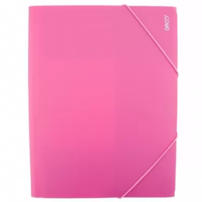 Mapa plastic cu elastic roz Daco MP250RZ-img