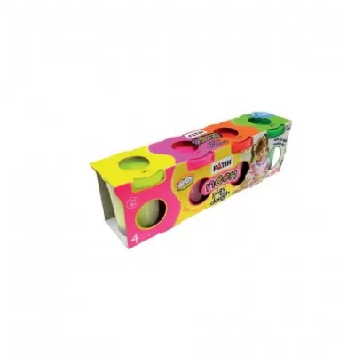 Plastilina usoara neon 4x130g FATIH-img