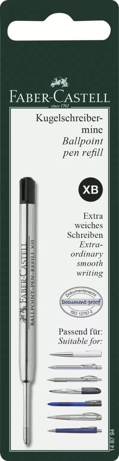 Blister rezerva pix metal xb neagra Faber-Castell-img