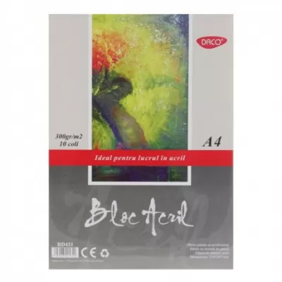 Bloc A4 acril 300g 10 file DACO BD431-img
