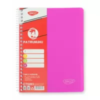 Caiet cu spira A5 si coperta plastic, 4 subiecte, 120 file, hartie 70g/m2 Daco CT5203-6-IMG-slider-mobile
