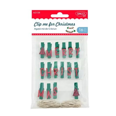 Accesorii craft - ghirlanda "Merry Christmas" Aga&#355;&#259;-m&#259; de Cr&#259;ciun DACO AD728-img