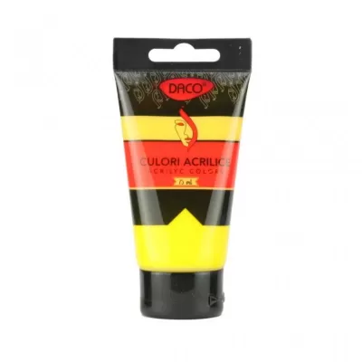 Culori acril 75ml DACO CU375GM Galben Mediu-img