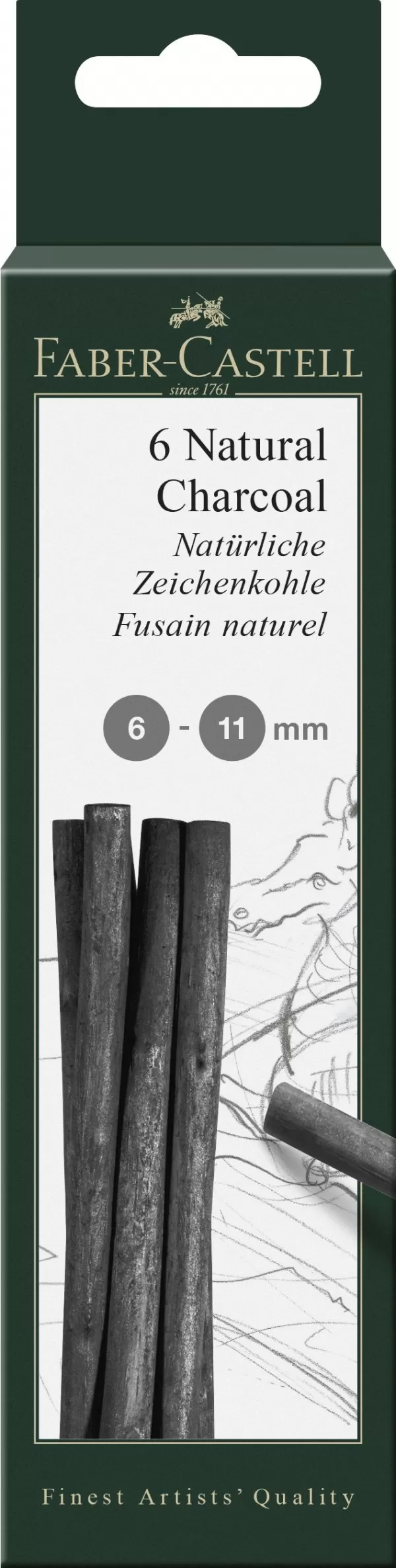 Cutie 6 buc carbune natural pitt monochrome 6-11mm Faber-Castell-1-IMG-slider